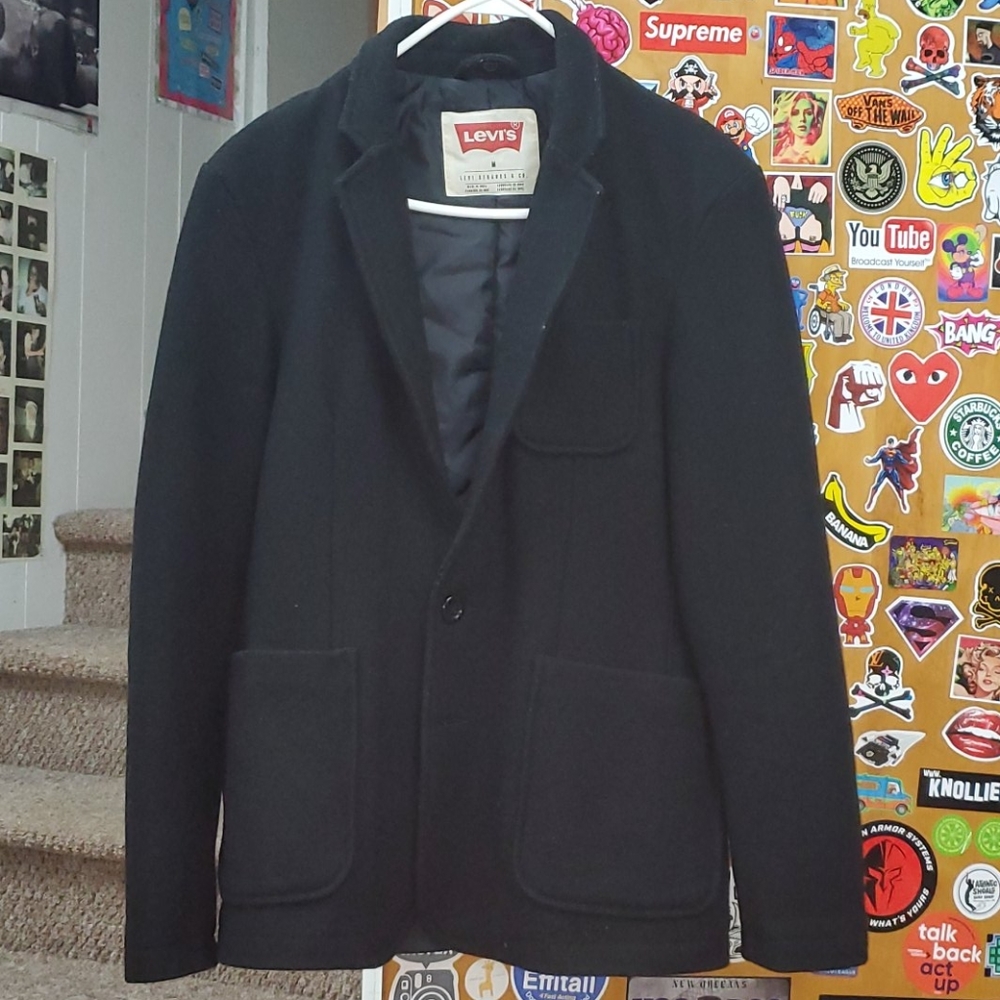 Levi's mens black winter coat